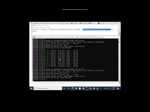 Mining KawPow on HashCryptos using T-Rex