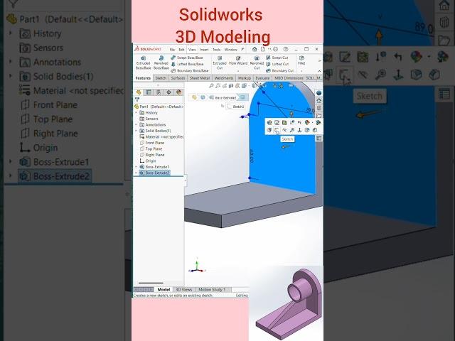 SolidWorks 3D Modeling #solidworks #cadcam  #cadcamsolidworks #solidworkstutorial #solidworks3d