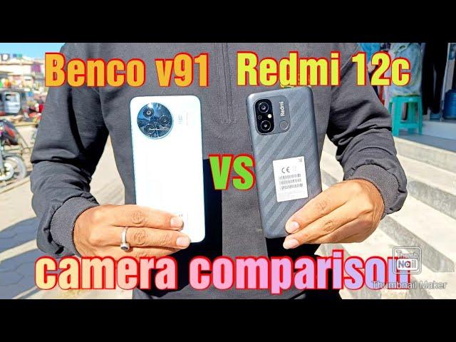 Benco v91 vs Redmi 12c camera comparison|13mp vs 50mp |Tech Attentive