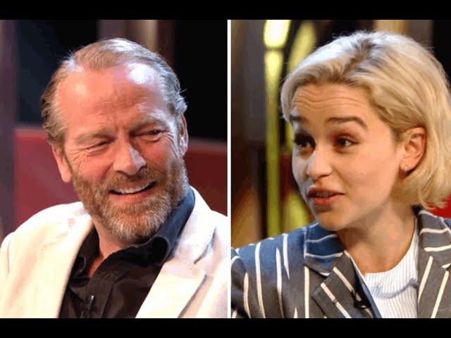 Emilia Clarke and Iain Glen talk about the "friendzone" on Conan's show