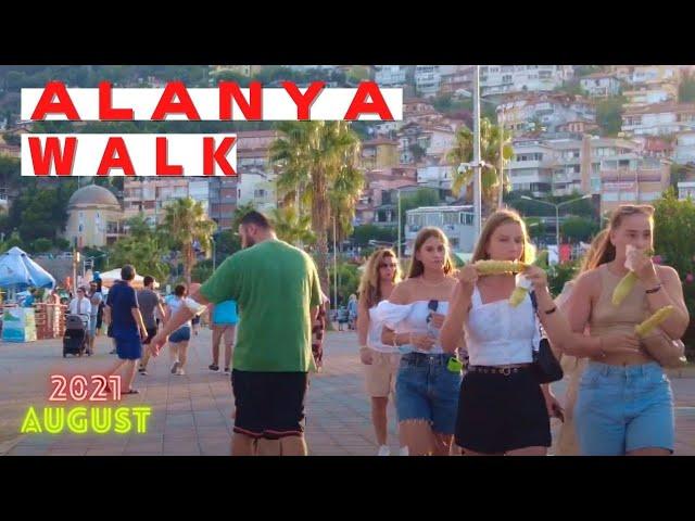 alanya coastal road walking tour 2021 ! alanya marina antalya turkey holiday ! turkey travel