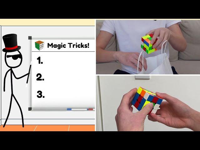 3 Rubik's Cube Magic Tricks To IMPRESS Your Friends! | Cubing Magician Tutorial