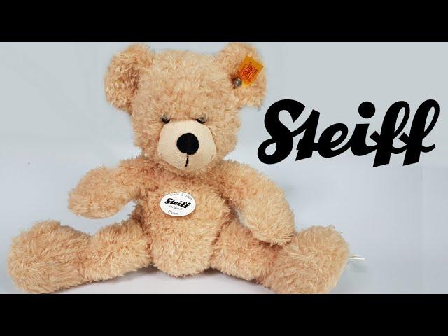 Steiff Teddy Bear Fynn Button in Ear - Entirely handmade -  beige 4K