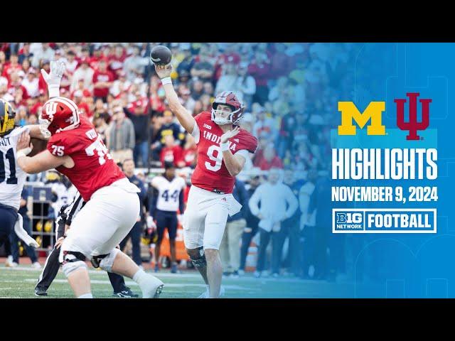 Michigan at Indiana | Highlights | Big Ten Football | 11/9/2024