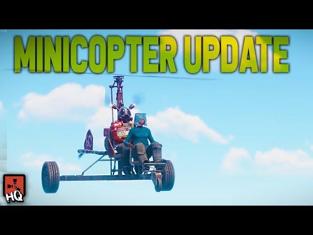 MINICOPTER UPDATE - Alarms, Sirens, OilRig & More! - Rust