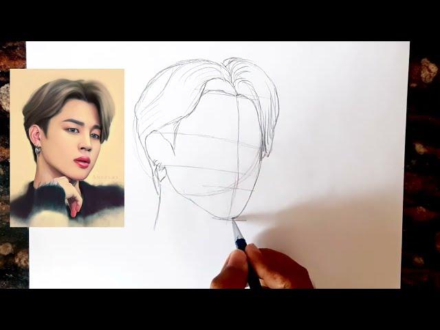 BTS Drawing // BTS Jimin Drawing // BTS