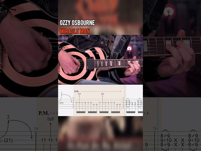 @Mr.Tabs.Guitar.Lessons Miracle Man - Ozzy Osbourne Solo Guitar  | Cover