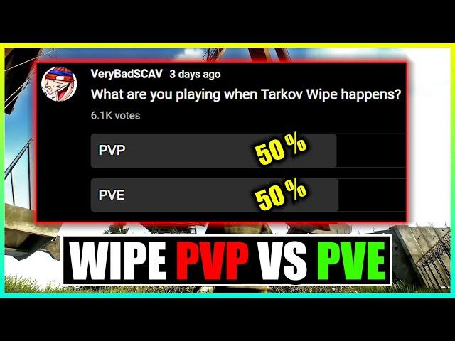 Will People Play PVP or PVE After Tarkov Wipe?