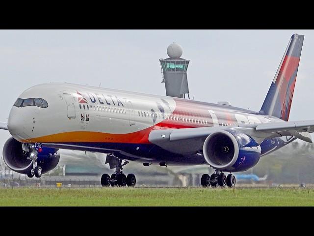 +30 MIN OF HEAVY DEPARTURES | A380, B747, A350 | Amsterdam Schiphol Airport Spotting