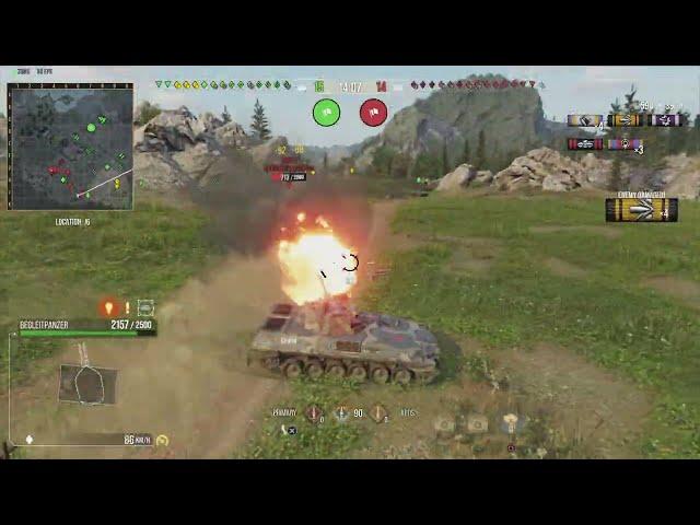 WoT Console | Cold War | Begleitpanzer | 11,640DMG 4 Kills