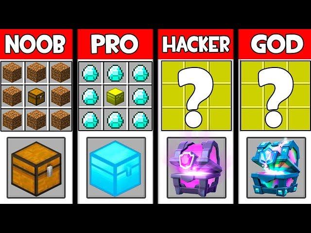 Minecraft - NOOB vs PRO vs HACKER vs GOD : SUPER CHEST in Minecraft ! AVM SHORTS Animation