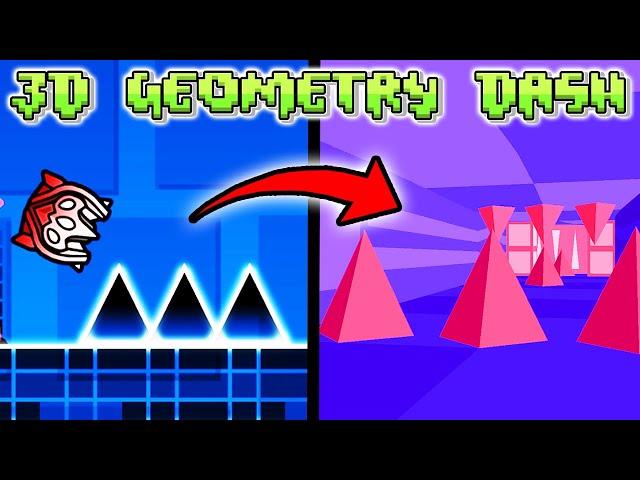 GEOMETRY DASH is in 3D NOW and it's INSANE - Geometry Dash 2.2