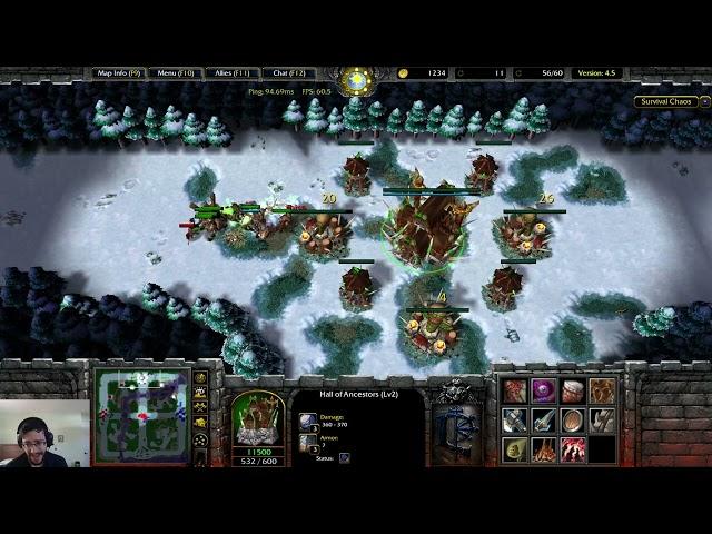 Warcraft 3 Reforged: Survival Chaos 4.5 #152 - Playing the Horde Races!