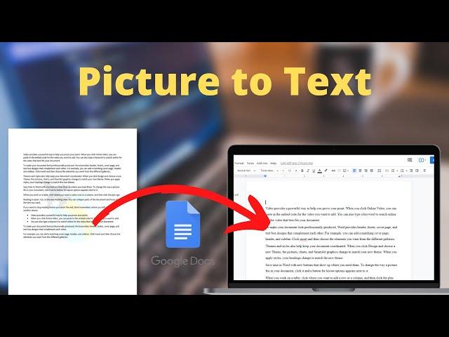 How to Convert Scanned Documents To Text Using Google Docs