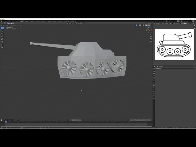 Making A Tank 2 (Blender 2 82)