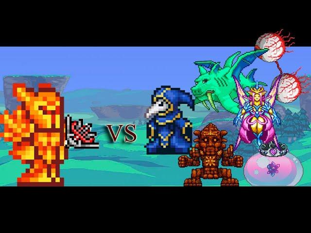 вампирские ножи VS all bosses | terraria