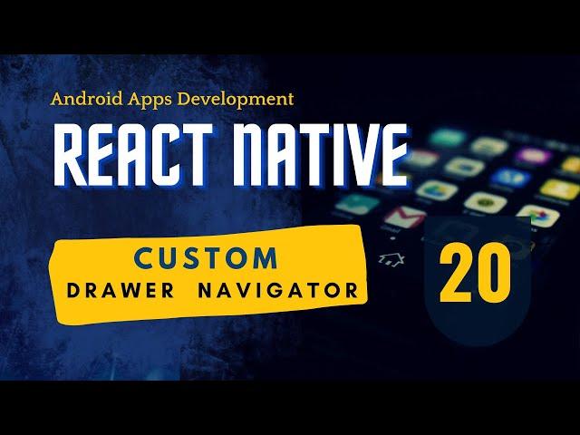 React Native Custom Drawer: Style, Position & Content Customization | EzyCode