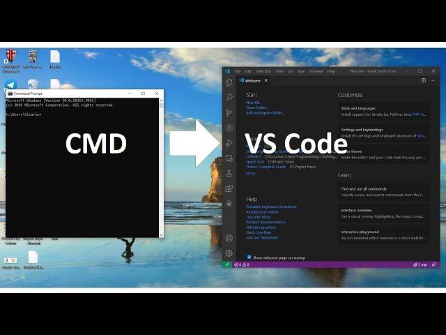 How to open VS Code in Current Folder using Command Prompt