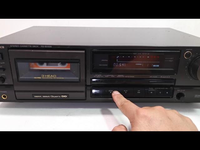 Vintage Technics RS-BX606 HX PRO 3 Head Stereo Cassette Deck Player (Made in Japan)