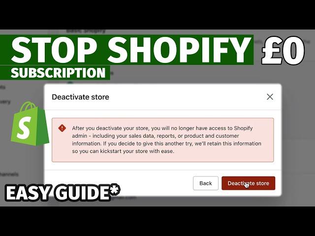 How to Cancel your Shopify Subscription Easily  | Stop Getting Charged Automatically