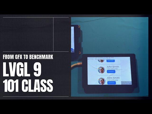 LVGL 9, [Ep. 01], From Scratch to Benchmark, For newbie/beginner/starter #LVGL #UI #ESP32 #Benchmark