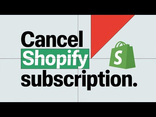 How To Unsubscribe From Shopify (2024) | Close Shopify Store