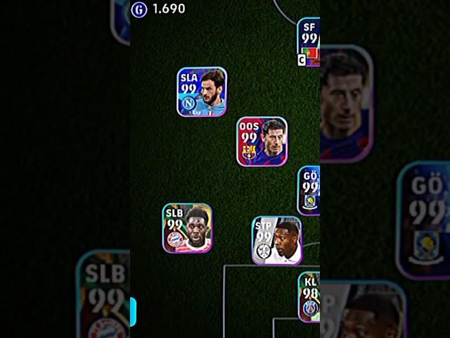 İşte en iyi kadromu kurdum #efootball 2024# #Pes#