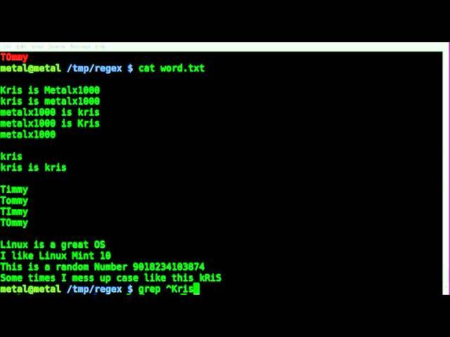 Grep and Regex - BASH - Linux