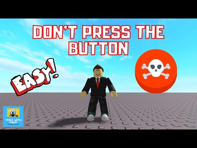 How to Make a Self Destruct Button - Roblox Studio Tutorial