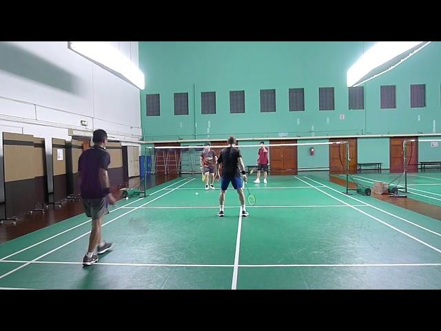 27Aug24 CRC Badminton Ong Hock Aik/Tan Heap Chee vs Lim Hoe Kheng/Michael Toh Teik Ghee