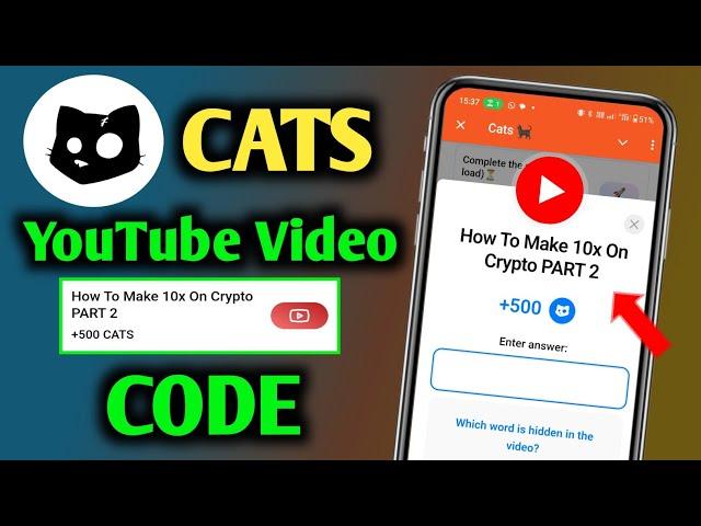 How To Make 10x On Crypto Part 2 Cats YouTube Video Code | How To Make 10x On Crypto Part 2 Code