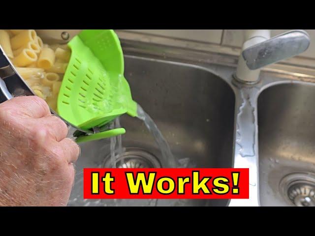 All Purpose Strainer Your Kitchen Essential Original Strainer for Pots, Pans, and Bowls