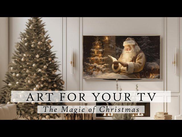 The Magic of Christmas Art For Your TV | Christmas Slideshow For Your TV | Cozy Ambient Art | 5 Hrs