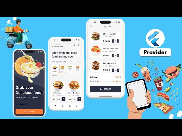 Flutter Food Delivery App With Provider