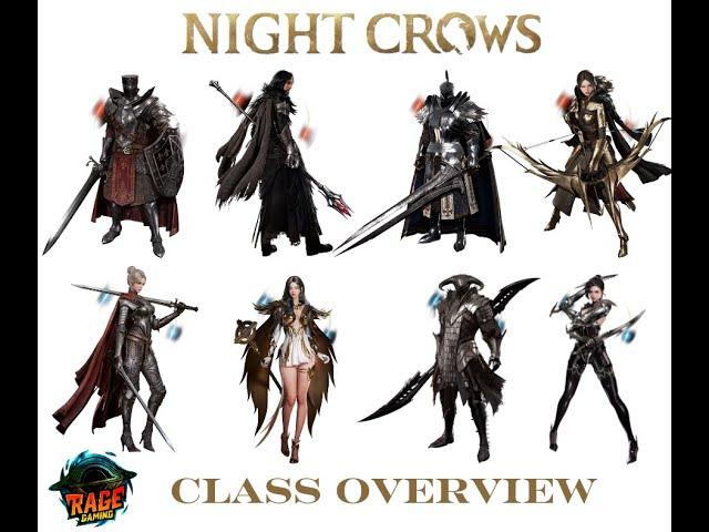 Night Crows NFT MMORPG Classes Overview