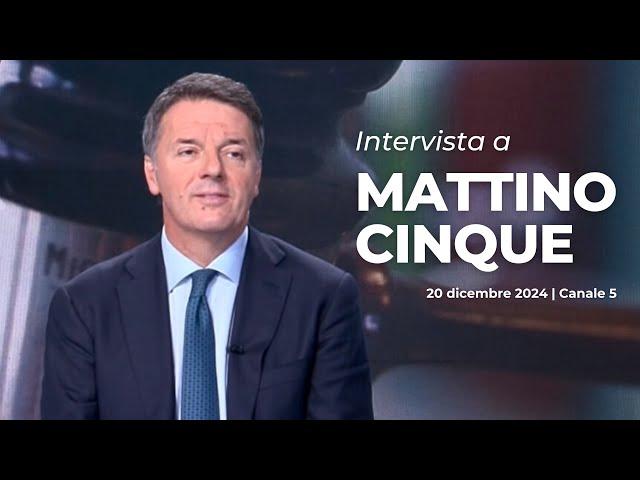 Matteo Renzi ospite a Mattino 5 | 20/12/2024