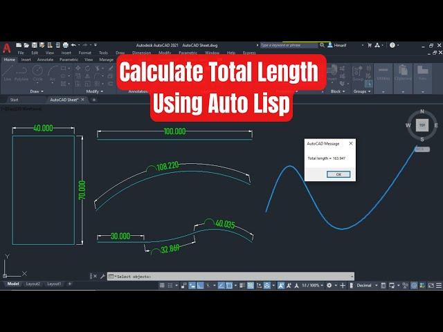 Measure total length of Multiple Line by using Autolips