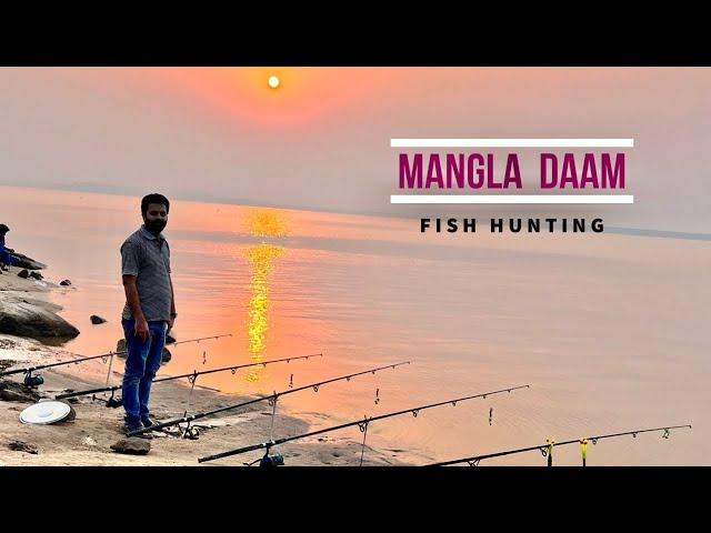 One day camping  in mangla dam with friends and catching many fishes and much more adventurer