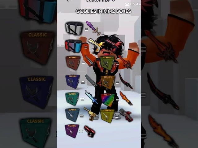 Godlies in MM2 boxes!! #mm2 #roblox #robloxedit #mm2godly #mm2roblox #murdermystery2 #godly #shorts