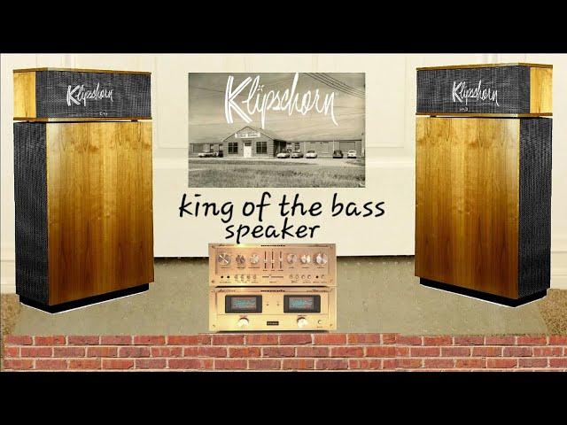 king absolute bass klipschorn ak6 speaker exposes a away technical