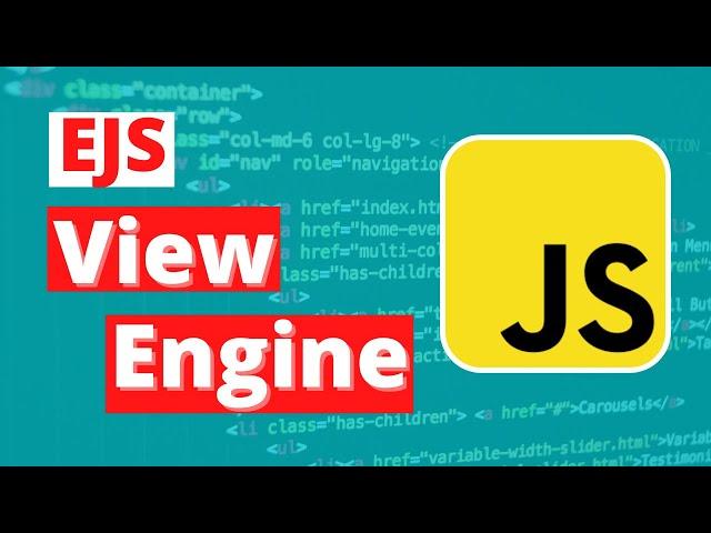 Node view engine ejs explained