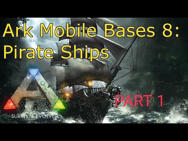 How to build a pirates ship part 1 || ark mobile||