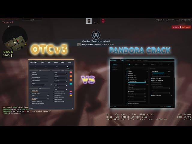 Onetap Crack V3 vs Pandora.gg Crack | CSGO HVH