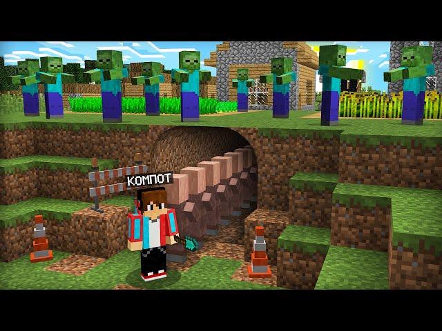 ПОЧЕМУ МЫ С ЖИТЕЛЯМИ СБЕЖАЛИ ИЗ ДЕРЕВНИ В МАЙНКРАФТ | Компот Minecraft