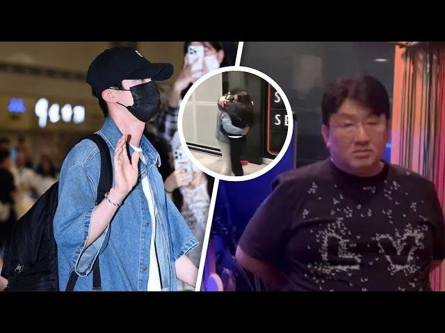 BTS's JIN KISSING at INCHEON Airport? (Rumor) His album will be BANNED? Bang Si hyuk apologizes!