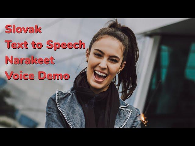 Slovak text to speech: make videos and audio voice over with Narakeet online