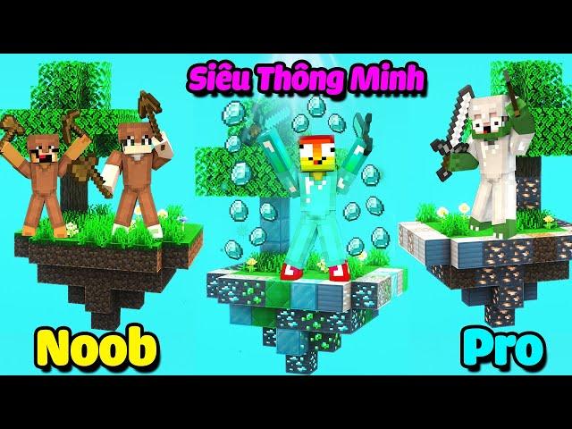 MINI GAME : CUỘC CHIẾN SINH TỒN TRÊN ĐẢO HOANG ** NOOB Vs PRO Vs SIÊU THÔNG MINH PvP MINECRAFT ??