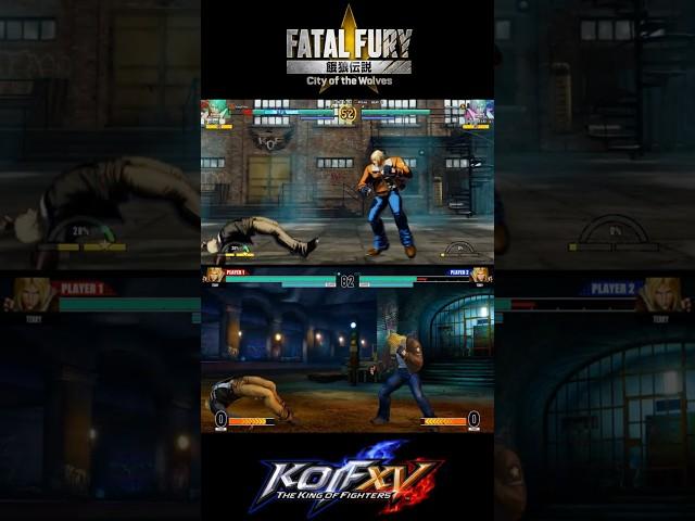 KOF XV vs FF COTW Terry Burn Knuckle Comparison