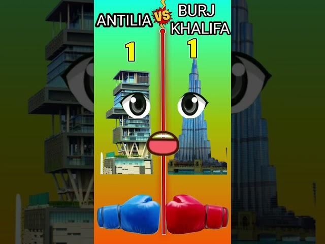 antilia v/s Burj Khalifa comparison #shorts #trending #youtubeshorts