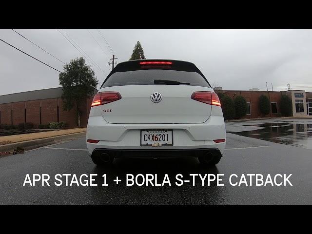 Hear A Mk7 GTI BEFORE & AFTER Borla S-Type Exhaust (& APR Tune)